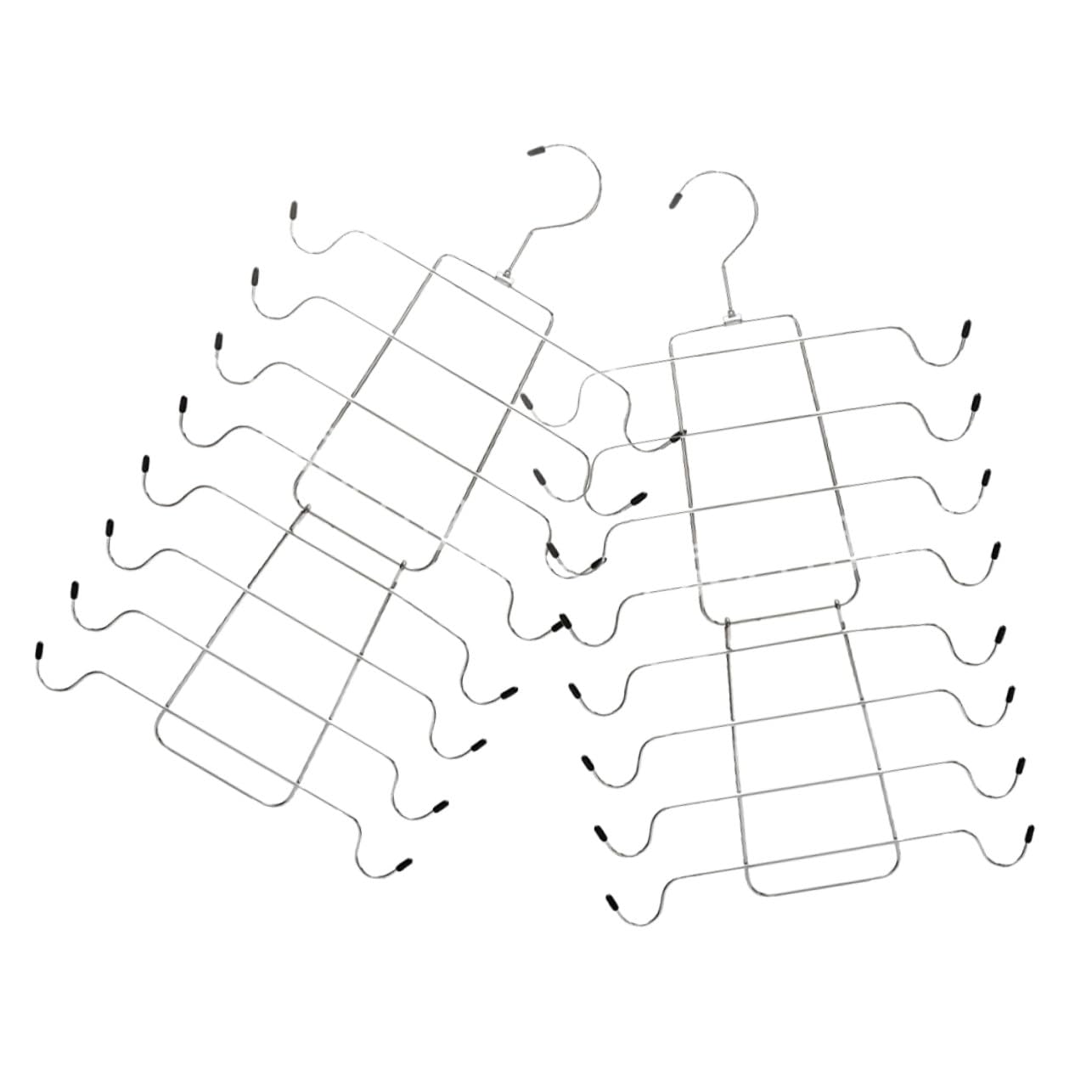 2 pezzi Appendini Reggiseni Pieghevoli a Strati in Acciaio Resistente per Canotte e Biancheria Intima Design Rotante e Robusto per Armadi e Viaggi