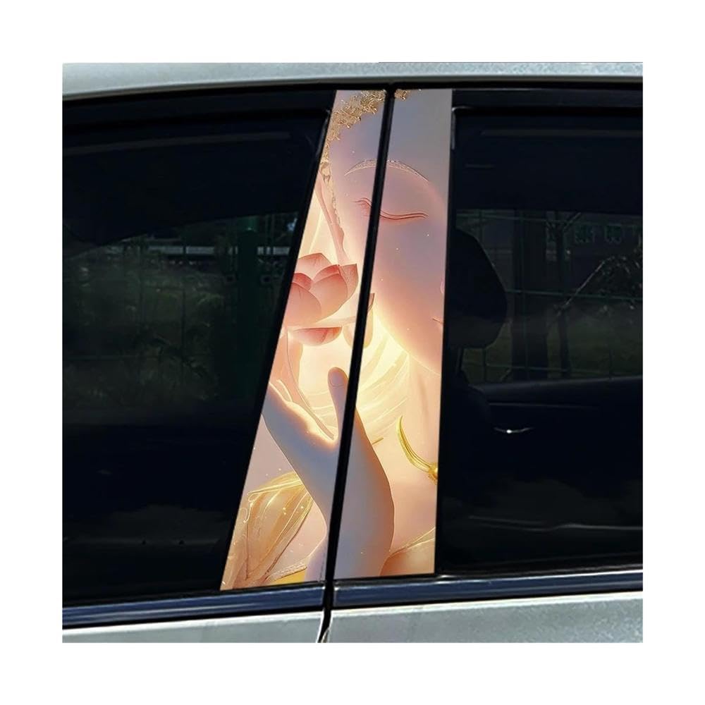 Film décoratif de pilier central voiture protection anti-rayure motif poker dollar