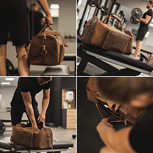 Weekender Donbolso Neapel aus hochwertigem Leder für Herren