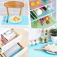 Kühlschrank Liner Waschbare Kühlschrank Matten Küche Silikon Kühlschrank Pads Place Matten 5pcs/Set （Blau） – Ansicht 7