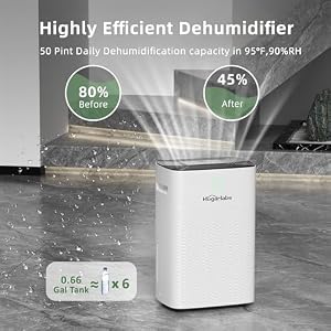 50 Pint Dehumidifiers for Home Basements, with 3 Working Modes, Overflow Protection, and Auto Shut off Restart. Ultra Silent Dehumidifier with Drain Hose, Intelligent Humidity Control 50 Pint Dehumidifiers for Home Basements with 3 Working Modes Overflow Protection and Auto Shut off Restart Ultra Silent Dehumidifier with Drain Hose Intelligent Humidity Control