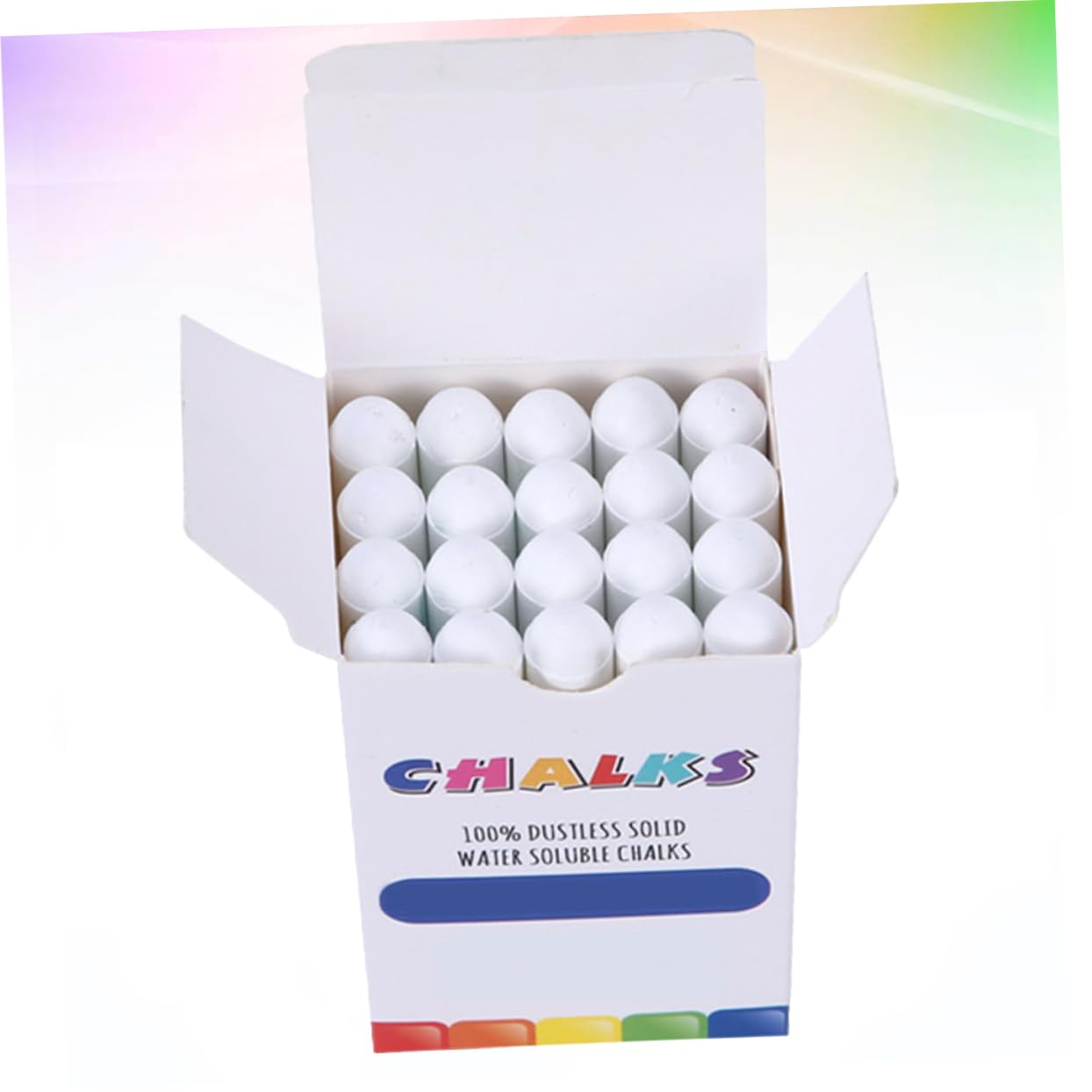 STOBOK 40pièces Craies Sans Poussière Lavables Craies Blanches Pour Garçon Fille Pour Dessin Et Enseignement Tableau Et Trottoirs