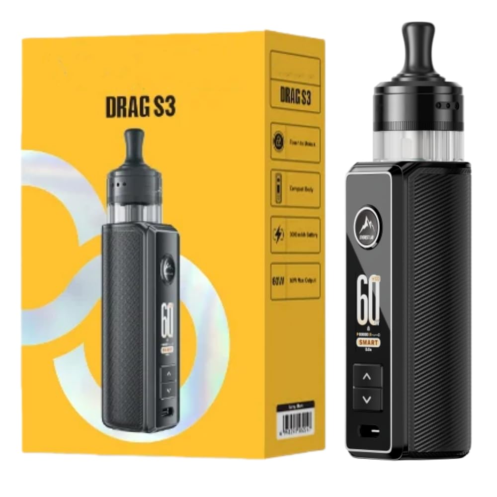 For VOOPOO Drag S3 Kit 60 W (Negro aerosol) Batera 3000 mAh | 5 ml Cartucho