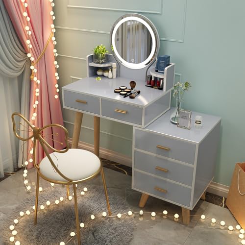XL Union Elegant Makeup Vanity Desk with Vanity Mirror Spacious