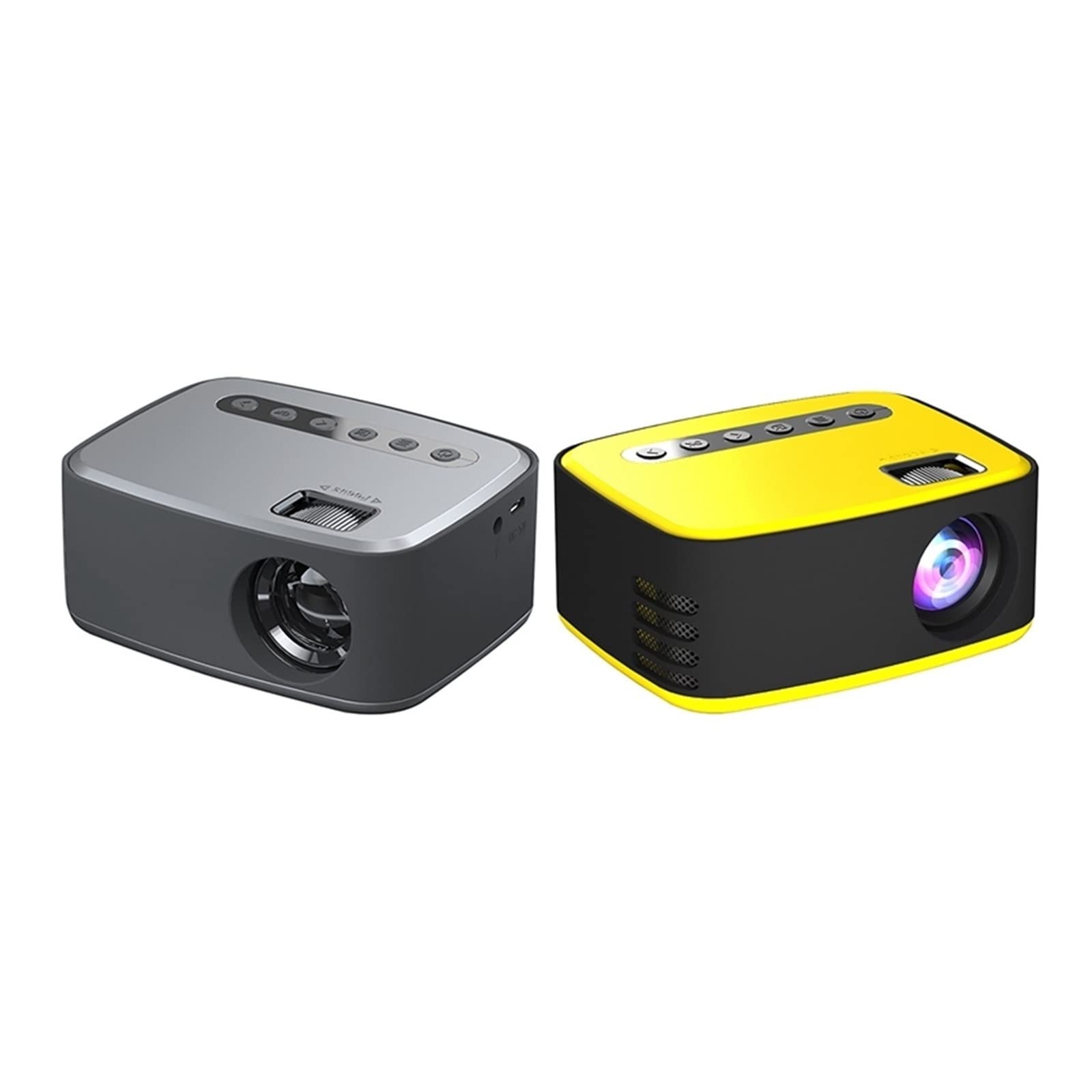 Proyectores Mini proyector 1080P HD LED Home Media Video Player Portable Home Entertainment Projection Ser Aplicable Play Video, TV Series, Sports Livestreaming, Games Etc. Proyectores de iluminación