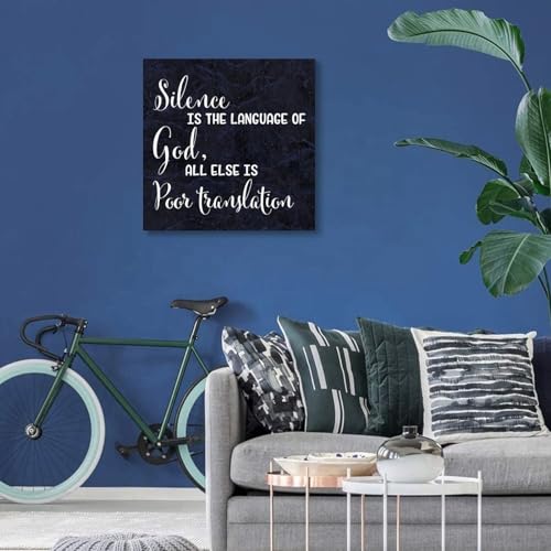 Lienzo motivacional que transforma tu casa en un santuario de paz y silencio 7