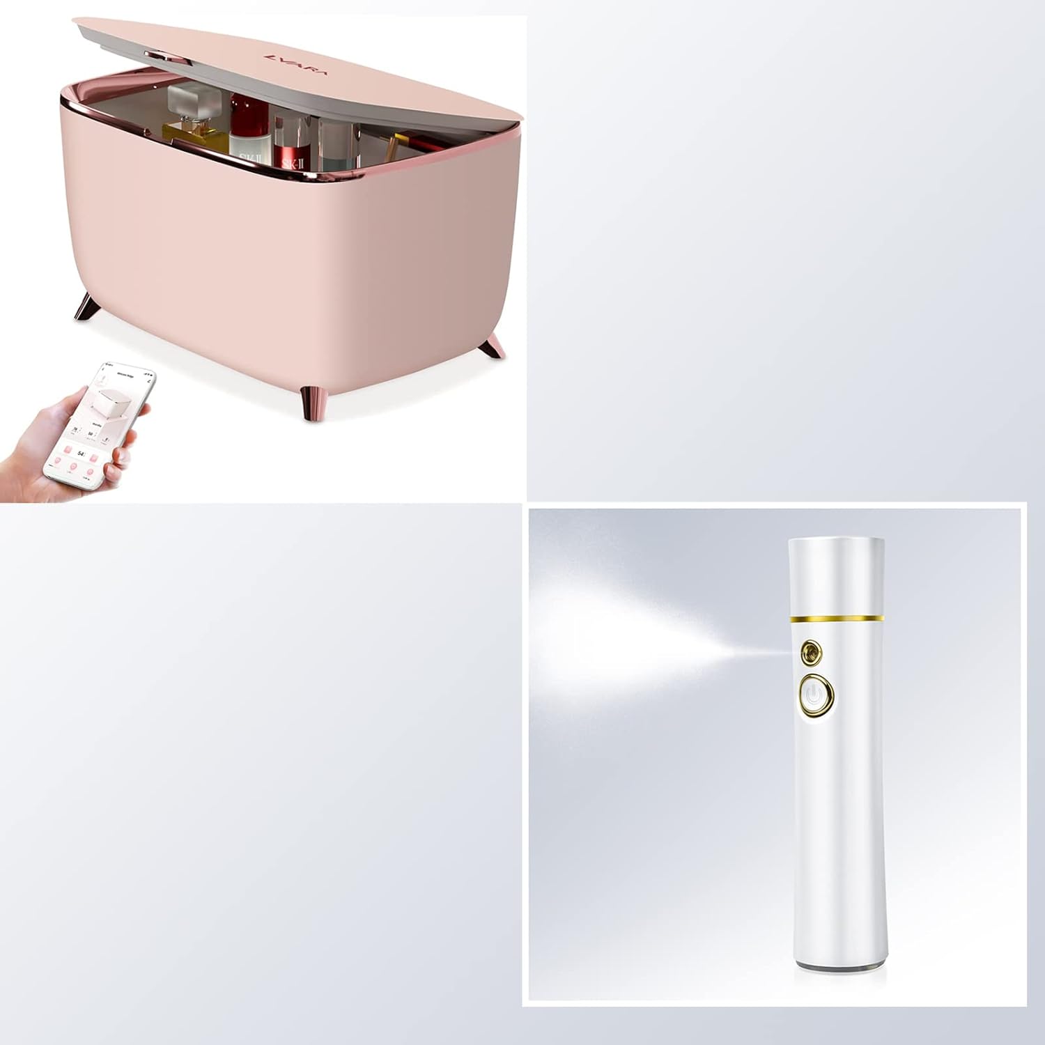 LVARA Smart Mini Skincare Fridge & Nano Mister Facial
