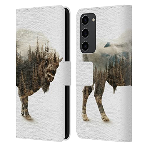 Housse cuir Galaxy S23+ Bison avec fentes cartes fermeture magnétique