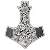 Damascus KE-0915-HK Beautiful Handmade Thor's Hammer Hand Forged Steel Pendant for men Locket Accessories