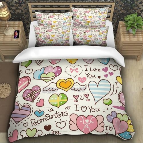 Housse de couette microfibre résistante 135x200 parure de lit fermeture éclair confortable