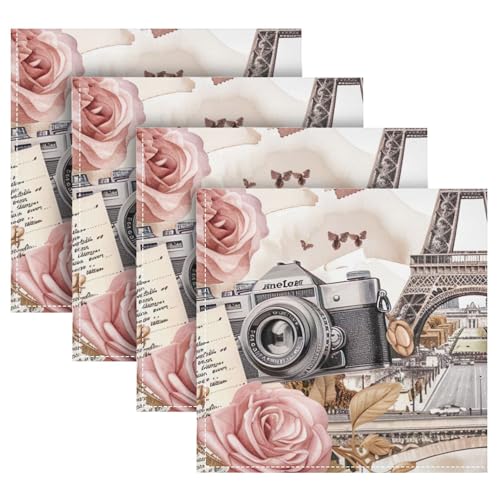 Servilletas de tela acuarela París, pack de 4, 20x20 pulg miniatura 5