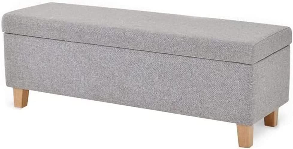 Banc ottoman de rangement en tissu pour sublimer votre salon ou votre bout de lit