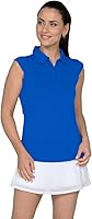 Vista 7 de IBKUL Athleisure Wear 84000 Polo de protección solar UPF 50+ Icefil Cooling Tech Solid sin mangas