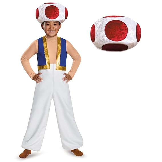 Disguise Toad Deluxe Costume, Medium (7-8)
