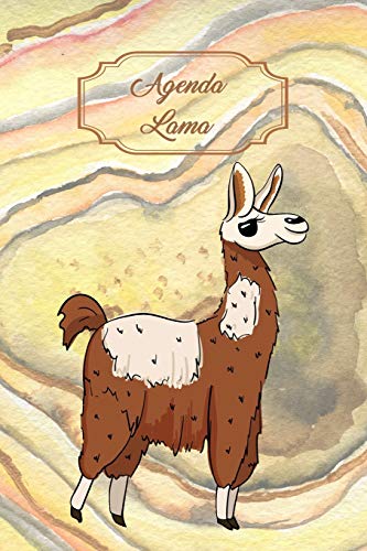 Agenda Lama: Agenda perpétuel avec couverture et intérieur Lama - 56 semaines avec des pages supplémentaires à découvrir (15 x 23 cm)