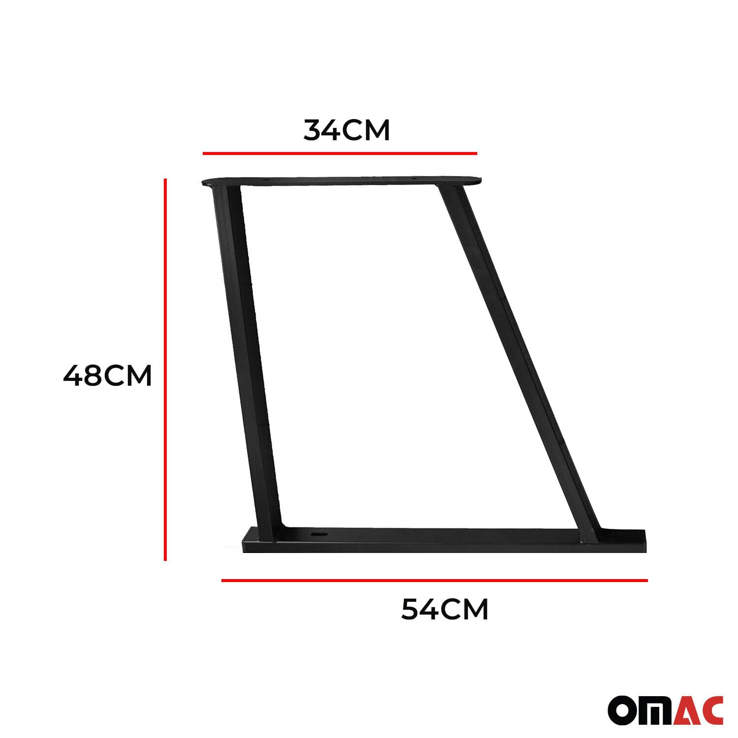 OMAC Set of 2 Consoles Compatible with Multiflex Board, Console Holder, Camping Bed, Mounting Material