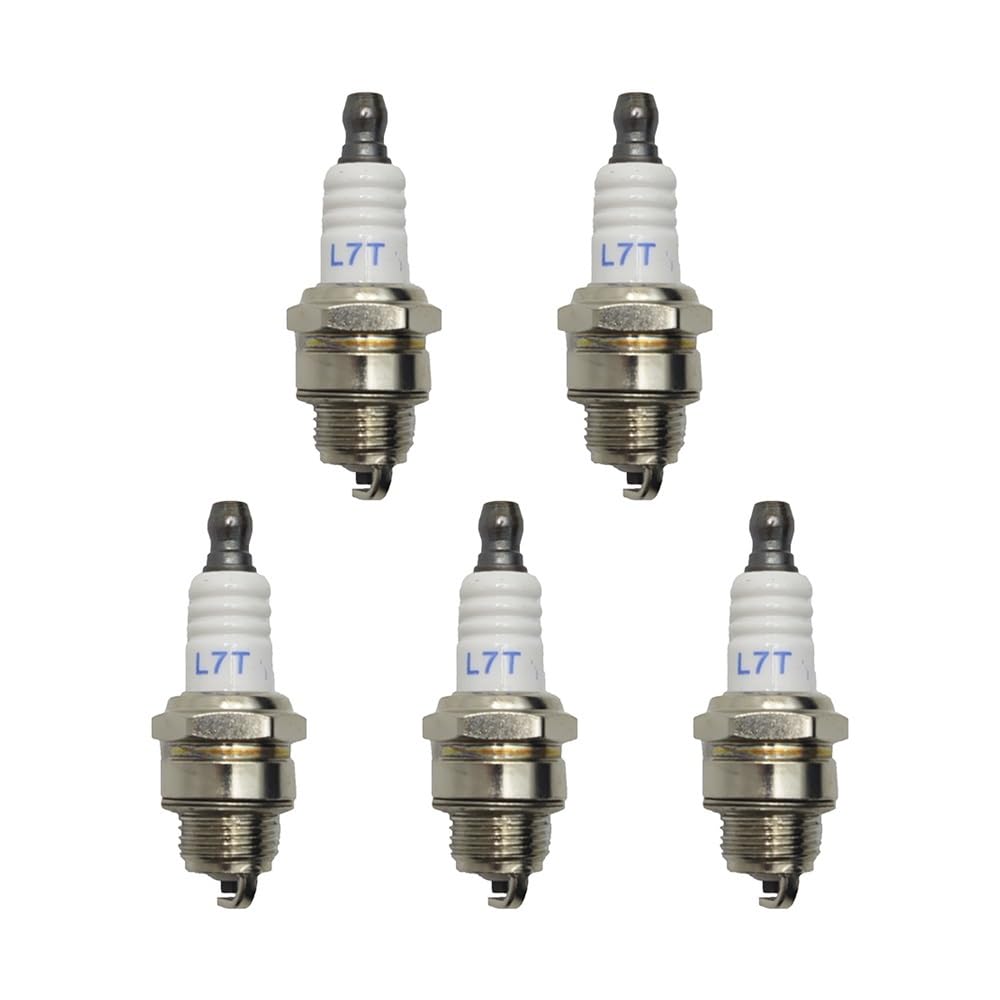 Bujía L7T Apta for Motosierra y desbrozadora BPMR7A 4626 WSR6F GX25 GX35, Accesorios for soplador de Motor, 5 uds.