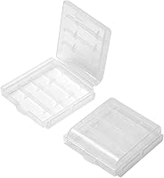 Vista 17 de Fielect 10 Uds 4 x AA/AAA Caja de Almacenamiento de Batería Titular Caja Organizador Azul