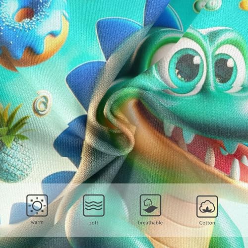 Cotton Toddler Underwear Floral Playful Cute Alligator Blue Panties Little Girl Aesthetic Briefs Girls Undies 2t3