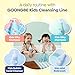 GOONGBE Kids Bubble Face Wash – Tear-Free Micellar Foam Cleanser for Sensitive Skin – Gentle Sunscreen Removal, Low pH with Panthenol & Cica – Pump Foam, Allergen-Free, 3.38 fl oz