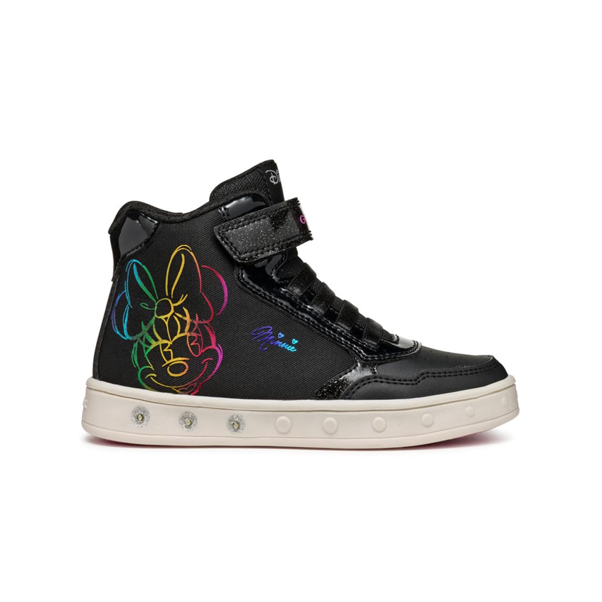 Geox J Skylin Girl E, Sneaker, Black, 8.5 UK Child