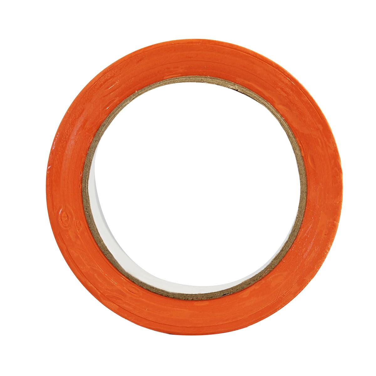 Tecplast Lot de 6 Rubans adhésifs PVC orange 50 mm x 33 m - Rouleau adhésif de chantier