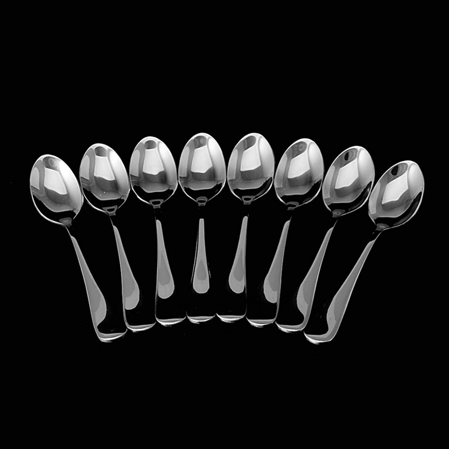 Löffel Restaurants 8 stücke Espresso Edelstahl Löffel Tee Kaffee Suppe Reis Küchenwerkzeug Milch Pulver Messlöffel Esslöffel Hause