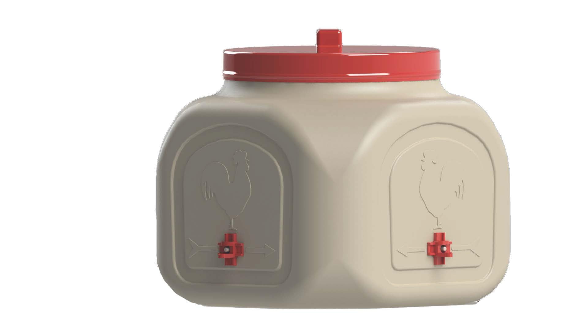 OverEZ Compact Chicken Waterer with No Spill System, 5 Gallon