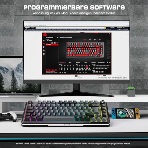 K681 Pro Wireless Mechanical Keyboard, Gasket Mounted RGB Gaming Keyboard with Volume Knob - Tastiera gaming - Immagine 7