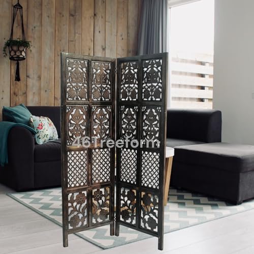 Image of Wooden Room Partition /Screen /Room Divider /Room Separator for Livng Room Bedroom Home Office Restarurant Hallway 20Inches Wide (2 Panel 5 Feet)