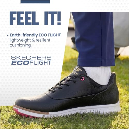 Image of Skechers Women's Jasmine Waterproof Golf Shoe | Golf, Waterproof, ECO FLIGHT Cushioning, GRIPFLEX Outsole, Light Weight, Replaceable Softspikes