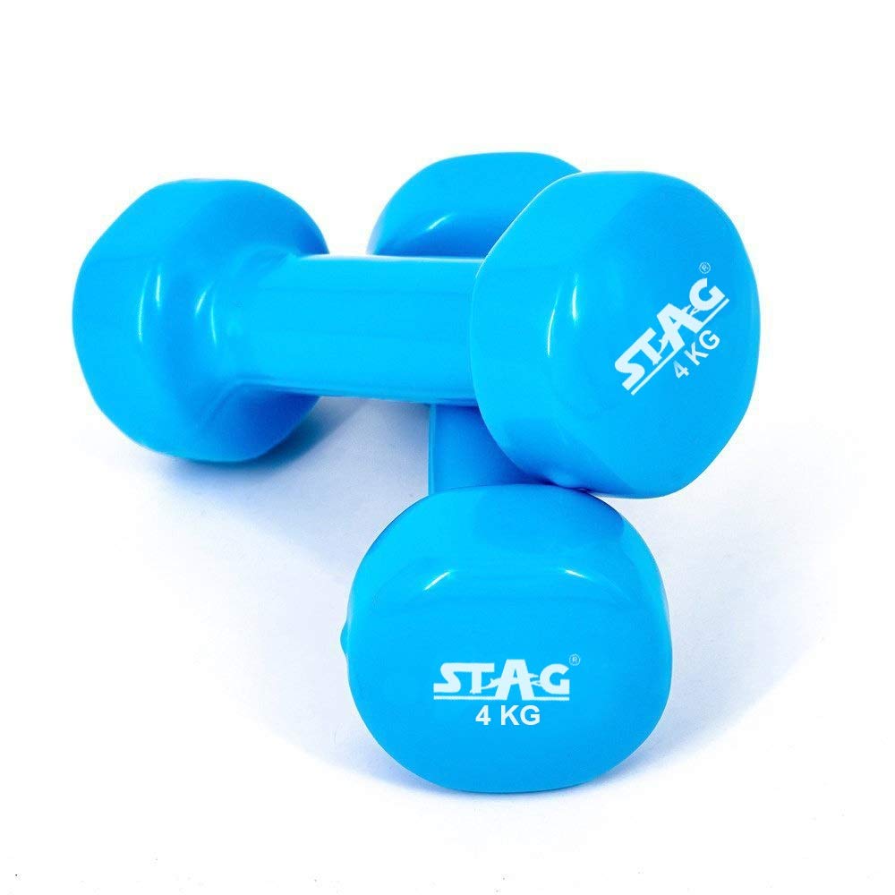 Stag Fitness SFVD8 VINYL Fixed DUMBBELL 8KG (4 KG PAIR) Blue (B07MQ6M387) Amazon Price History, Amazon Price Tracker