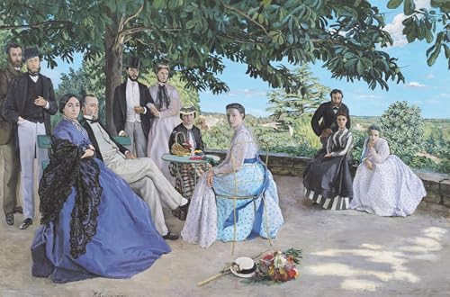 Tableaux Sur Toile Réunion de Famille Jean Frederic Bazille Décoration Chambre 60x90cm