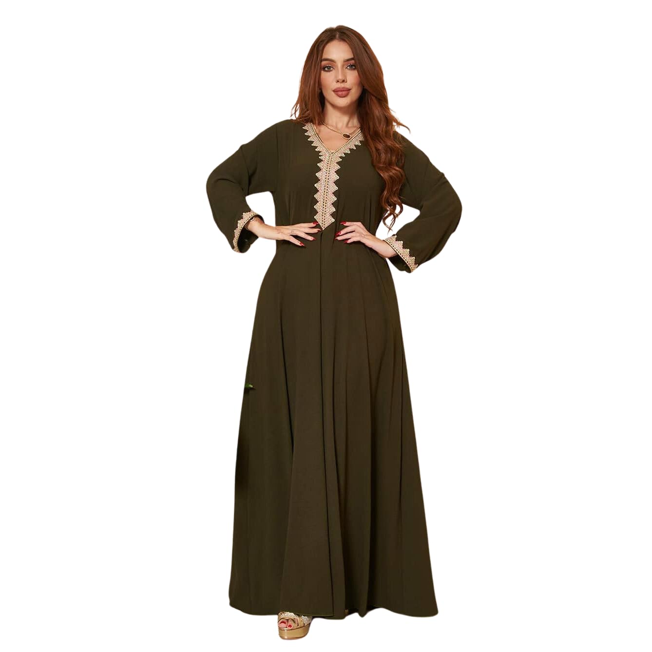 Greatfool Kaftan Mujer - Chilaba Mujer Que Puede llevarse como un caftán marroquí o un Kaftan Playa - Kaftan Mujer Playa Adaptada a Todas - L