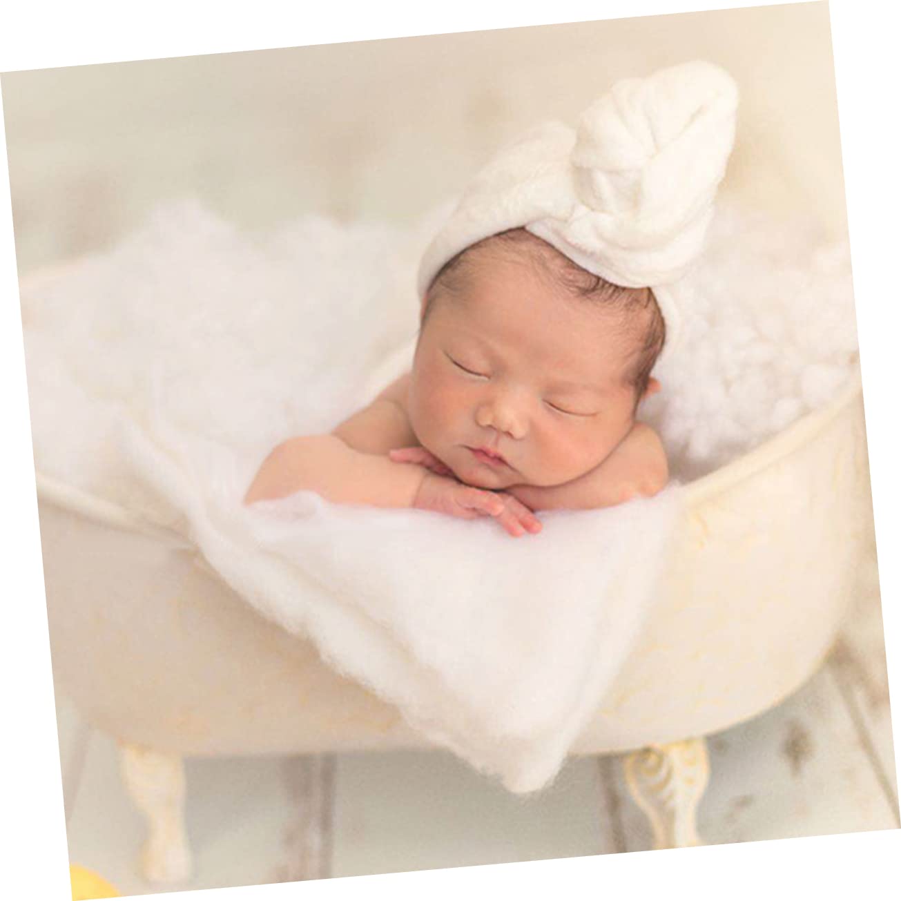 Mikikit 1 Satz Foto Requisiten Fotozubehör Für Kinder Bademäntel Outfits Baby Badedecke Kostüm Kinderanzug Bademantel Kostüm Requisiten Baby-kit Weiß Mädchen Korallenvlies Kleid Kleinkind