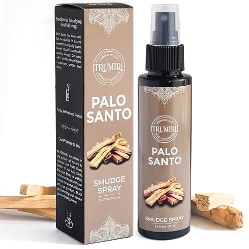 Palo Santo Spray For Negative Energy Cleansing Of Home - Non Toxic Natural Room Spray Made With Palo Santo Essential Oil - Safe Body Mist For Smudge Kit