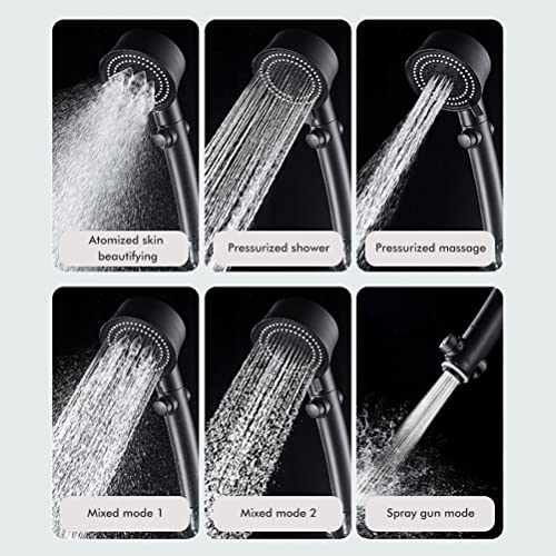 Ducha de mano alta presión con 6 modos de spray miniatura 3