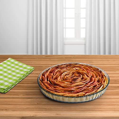 Miniatura 6 de Molde Rizado Horno Cristal Borosilicato Ø 28 Cm. Ideal Postres, Cocina, Resposteria, Tartas, Quiche, Libre Bpa