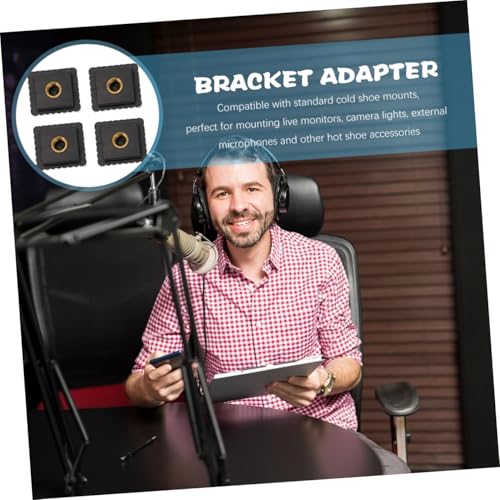 Soporte de zapata para cámara de fotos y video, ideal para instalar micrófonos externos 4