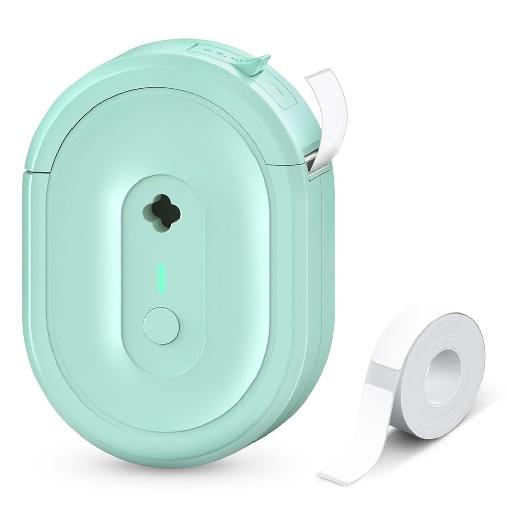 N12 - Mini impresora de etiquetas portátil con Bluetooth, etiquetadora térmica de mano para smartphone, múltiples plantillas, icono de fuente, sin tinta, para suministros escolares para el hogar