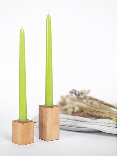 Miniatura 181 de CANDWAX Juego de 12 velas cónicas de 12 pulgadas, sin goteo y sin humo, velas cónicas negras de combustión lenta, ideales para Halloween, velas