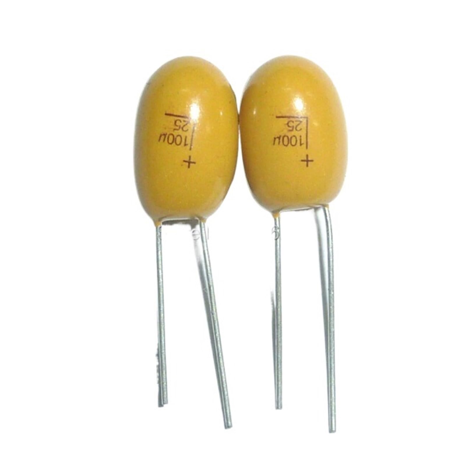 ICXLPMC 5pcs Tantalum capacitor 100uF 25V 25V100uF DIP Radial