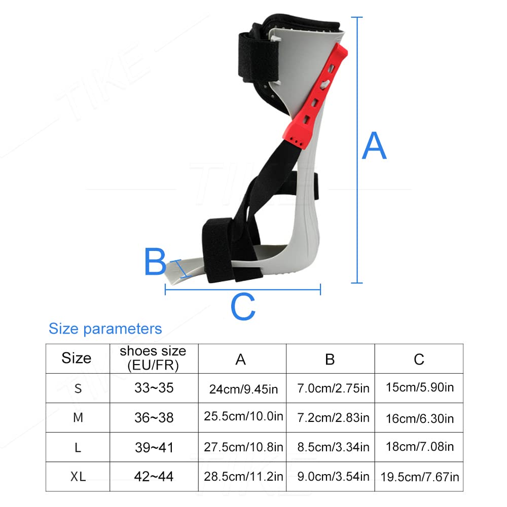 Férula de Soporte para caída de pie AFO Upgrad Ortesis de Tobillo y pie Ortesis para caída de pie por accidente cerebrovascular Enfermedad de Charcot Contractura del tendón de Aquiles