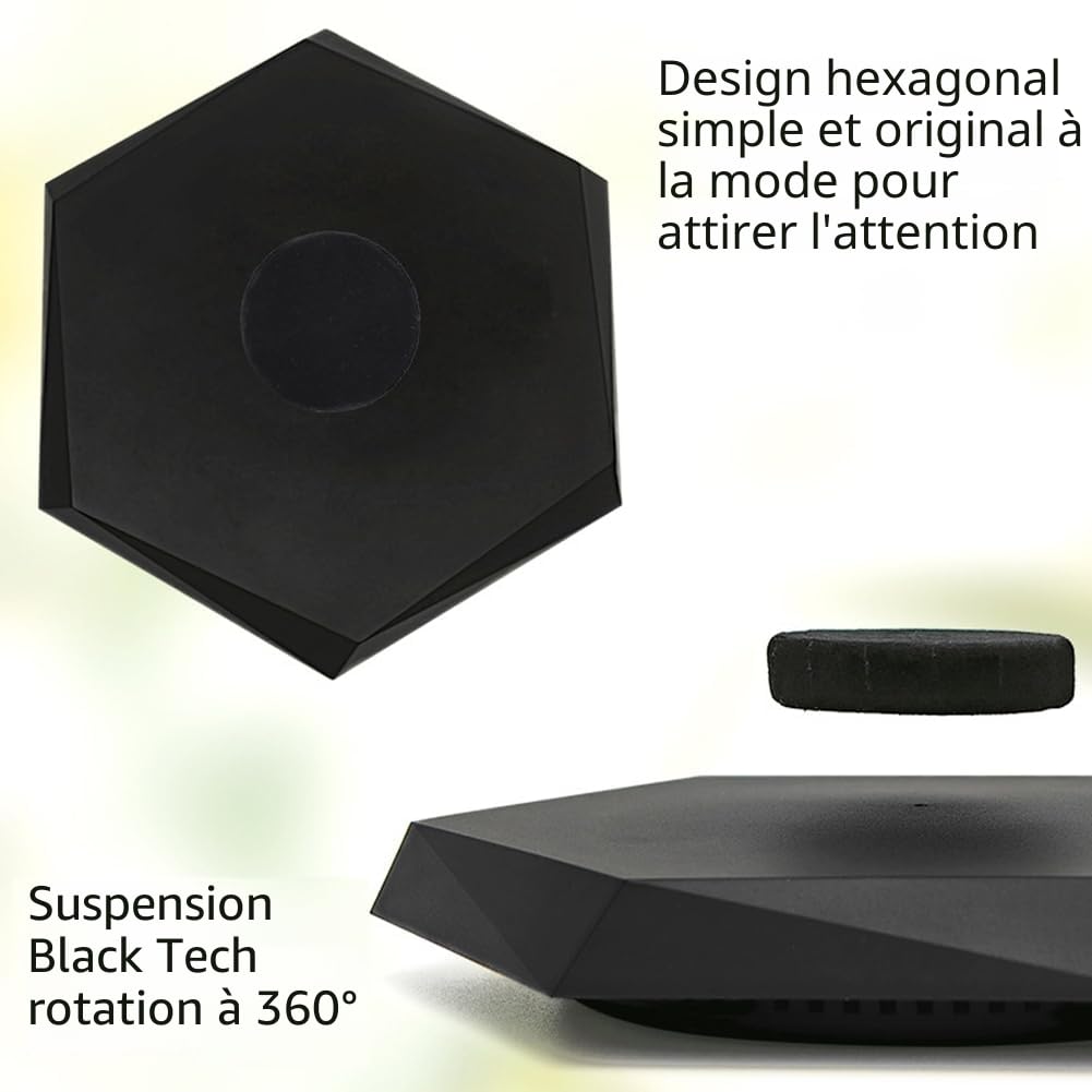 Support d'affichage magnétique rotatif à 360° pour et Présentoir élégant flottant Prise européenne