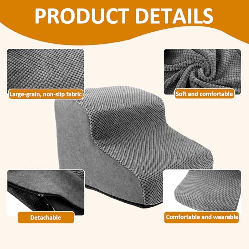 Haustiertreppe Hundetreppe 30cm 2 Stufen rutschfest mit Waschbarem 3D Cordbezug, Hundetreppe für Kleine Hunde Hochwertige Schwamm, Hunderampe für Kurzbeiniger Hund