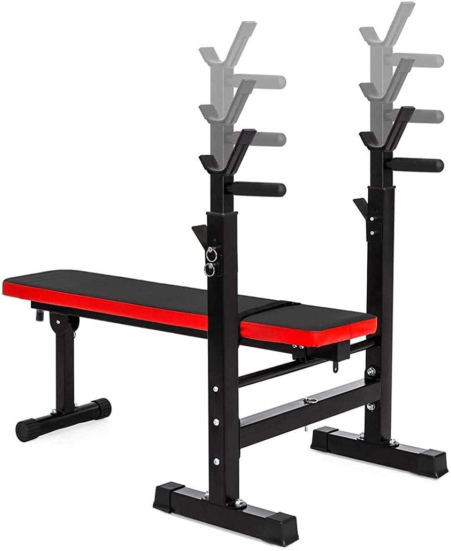 Banco De Pesas Plegable Y Ajustable para Gimnasio En Casa, Soporte para Sentadillas, Soporte para Mancuernas, Entrenamiento De Fuerza con Inclinación Y Declinación.