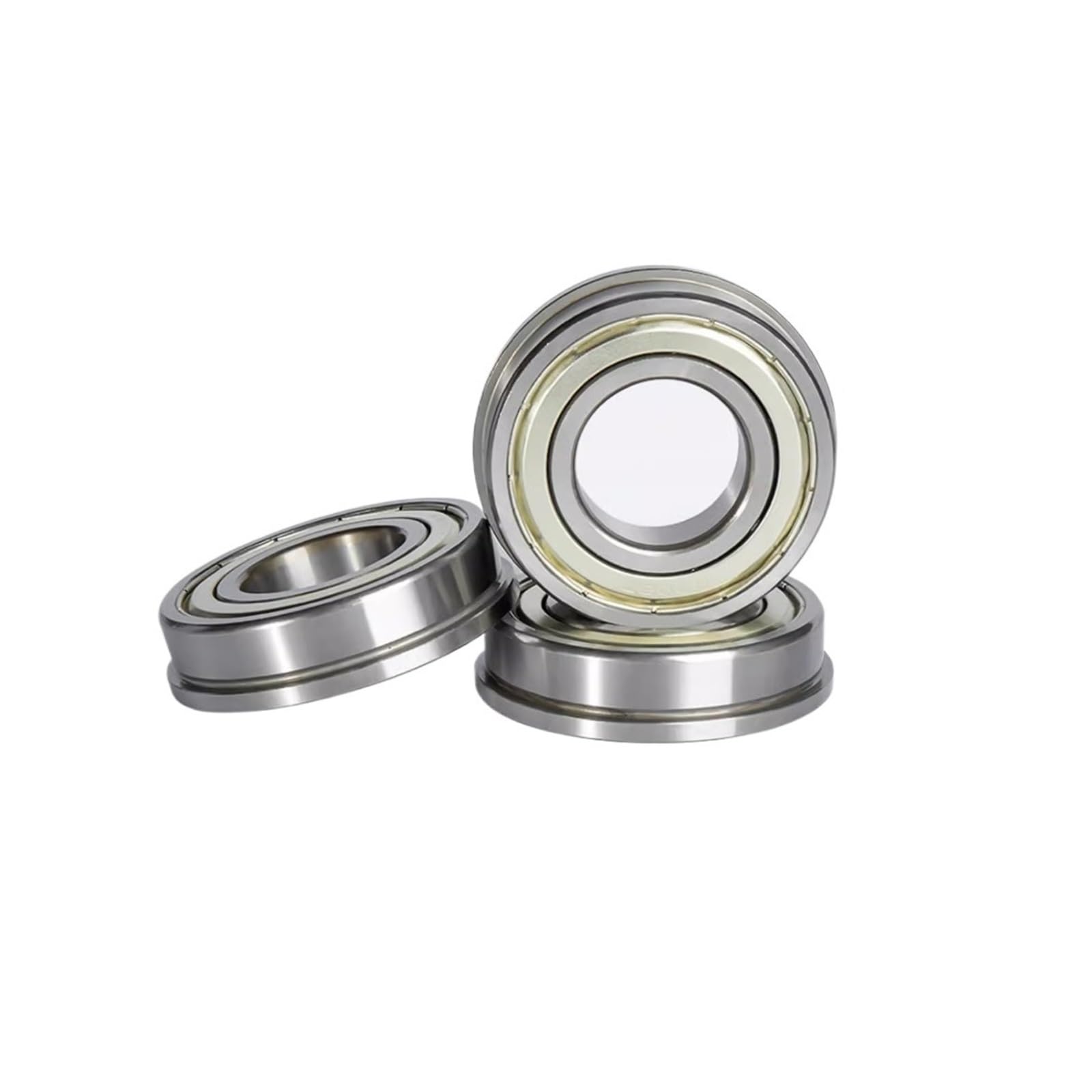 HYUJNAFZR 3PCS P5 Flange Bearing F6906/F6907/F6908/F6909/F6910-ZZ Flanged Ball Bearings(F6907-ZZ 35x55x10mm)