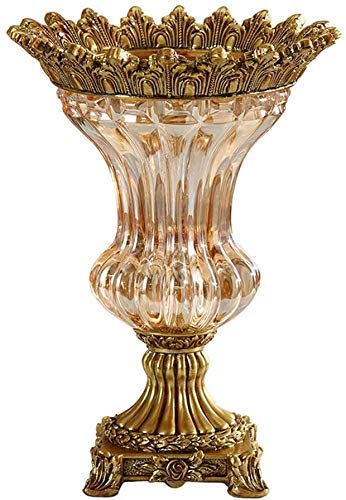 Vase fleur retro en verre centre de table pour decoration salon et bureau élégant