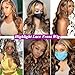 Veally Body Wave Highlight Lace Front Wigs for Black Women 13X4X1 HD Transparent Lace Front Wigs with Pre Plucked Natrural Hairline and Baby Hair for Women (Brown Mix Blonde)