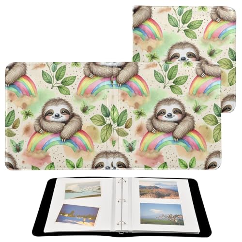 Álbum de Fotos Auto Adhesivo DIY Scrapbook Álbum Perezoso en Arcoíris 3 Anillas 40 Páginas 8x10 para Memorias miniatura 2